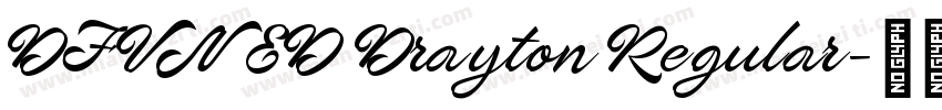 DFVN ED Drayton Regular字体转换